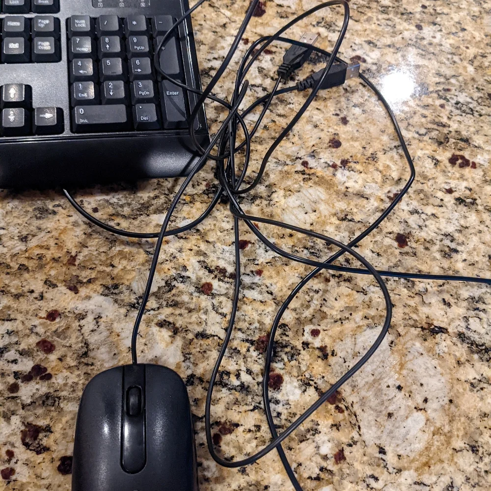 COMPUTER KEYBOARD AND MOUSE